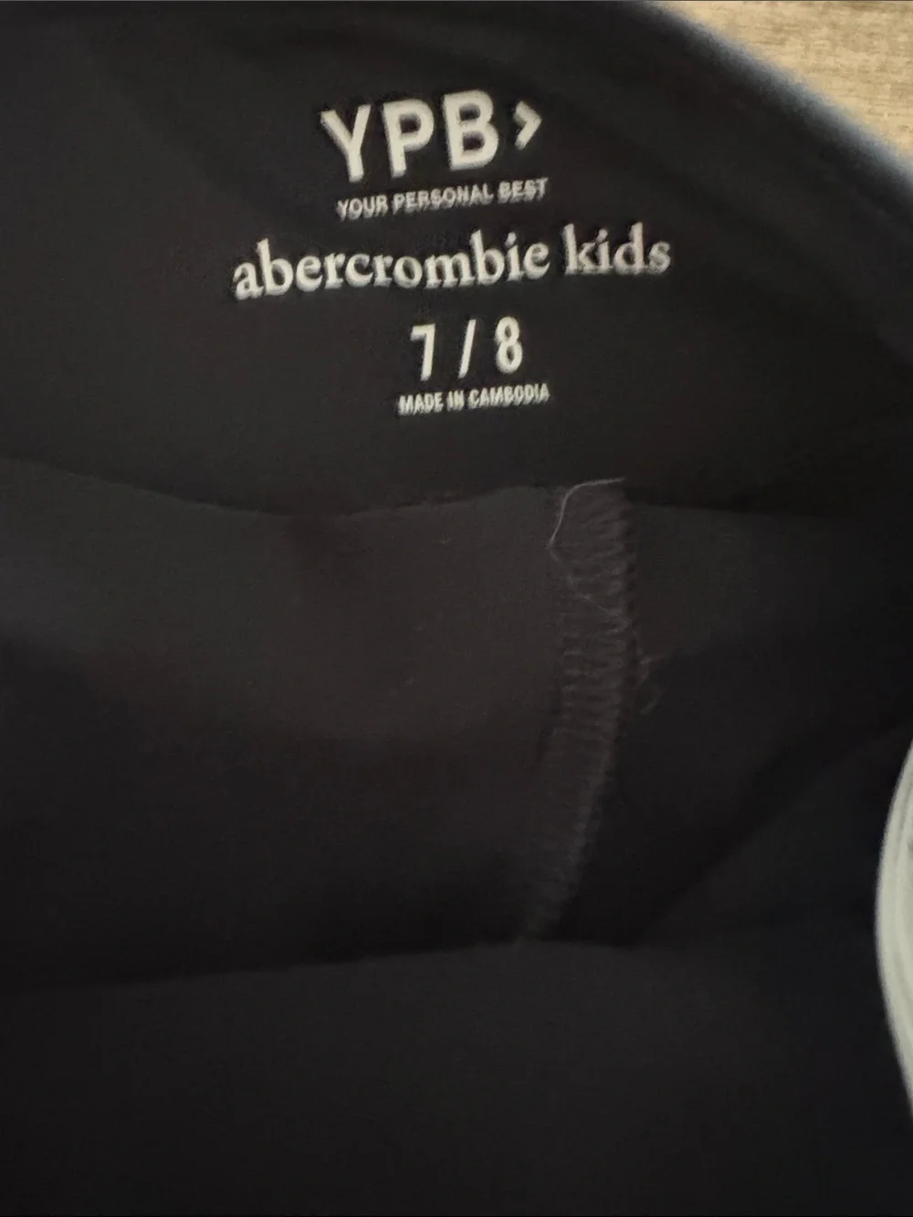 Black Abercrombie kids athletic skort